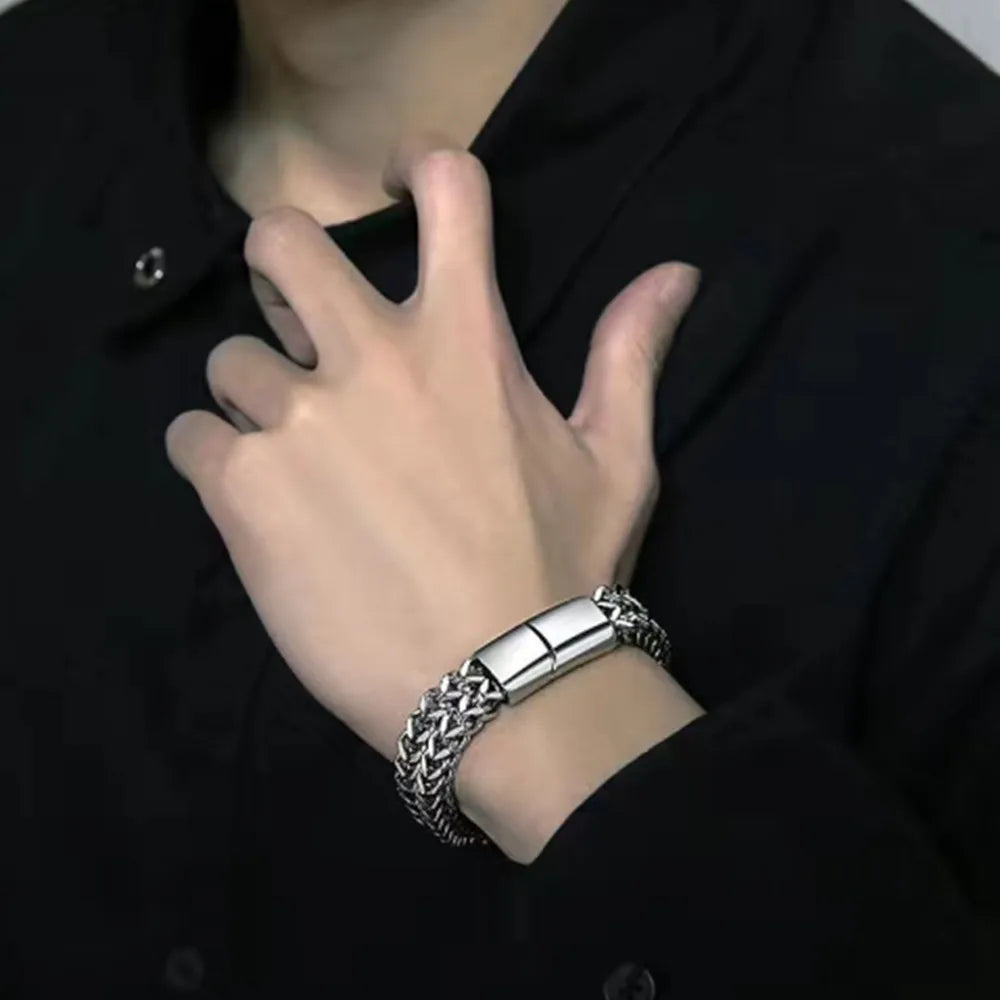 LuxeScale Steel Bracelet