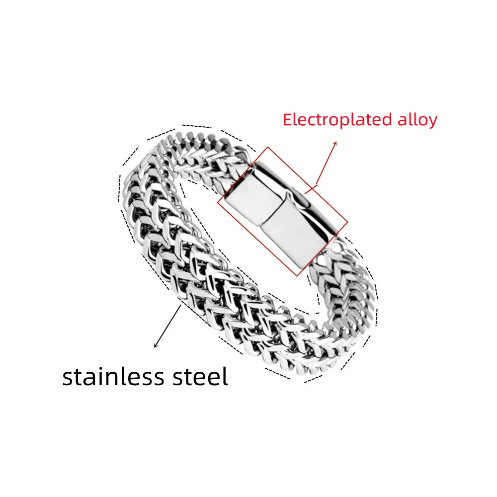 LuxeScale Steel Bracelet
