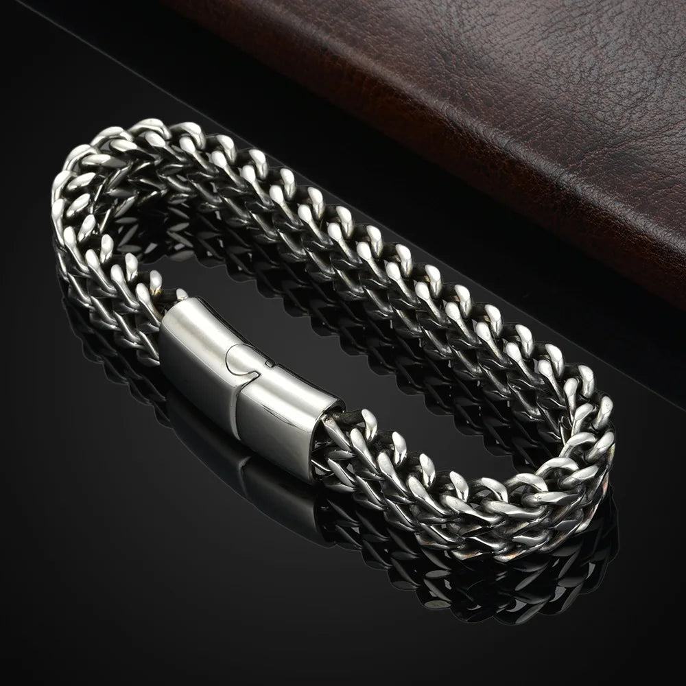 LuxeScale Steel Bracelet