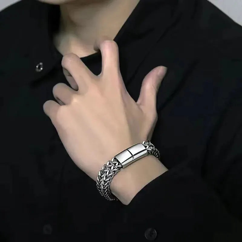 LuxeScale Steel Bracelet
